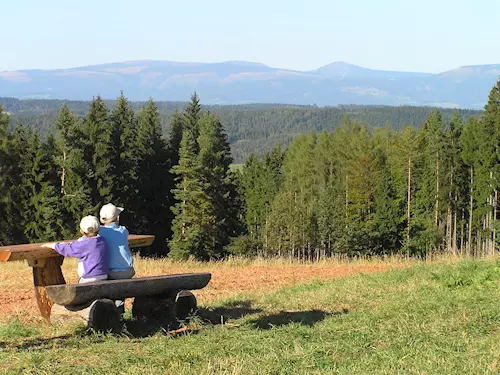 Krkonošská vyhlídka u Pecky