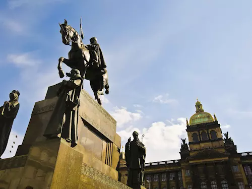 Jezdecký pomník sv. Václava na Václavském náměstí